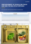 High-Quality Multifunctional Kitchen Sink in Gold Color