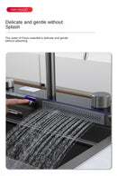 Modern Multifunctional Kitchen Sink with Dual Waterfall