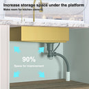 High-Quality Multifunctional Kitchen Sink in Gold Color