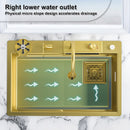 High-Quality Multifunctional Kitchen Sink in Gold Color
