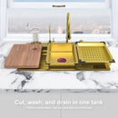 High-Quality Gold Multifunctional Kitchen Sink