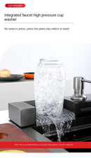 Modern Multifunctional Kitchen Sink with Double Waterfall