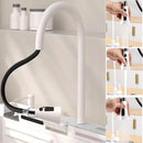 Modern White Multifunctional Kitchen Sink with Double Waterfall