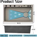 Luxury Multifunctional Kitchen Sink with Dual Waterfall