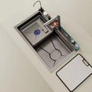 Luxury Multifunctional Kitchen Sink with Dual Waterfall