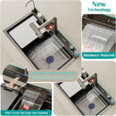 Luxury Multifunctional Kitchen Sink with Dual Waterfall