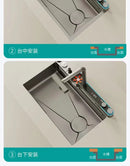 Luxury Multifunctional Kitchen Sink with Dual Waterfall
