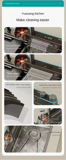 Luxury Multifunctional Kitchen Sink with Dual Waterfall