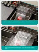 Luxury Multifunctional Kitchen Sink with Dual Waterfall