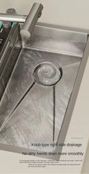 Luxury Multifunctional Kitchen Sink with Dual Waterfall