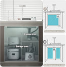 Luxury White Multifunctional Kitchen Sink with Dual Waterfall