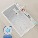 Luxury White Multifunctional Kitchen Sink with Dual Waterfall