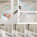 Luxury White Multifunctional Kitchen Sink with Dual Waterfall