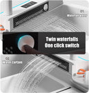 Luxury White Multifunctional Kitchen Sink with Dual Waterfall