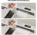 Luxury White Multifunctional Kitchen Sink with Dual Waterfall