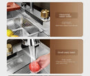 High-Quality Multifunctional Kitchen Sink in Stainless Steel Finish