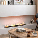 3D water vapor built-in electric fireplace