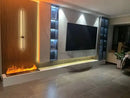 3D water vapor built-in electric fireplace