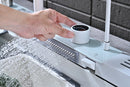 100cm Modern White Double Waterfall Kitchen Sink