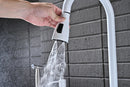 100cm Modern White Double Waterfall Kitchen Sink