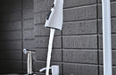 100cm Modern White Double Waterfall Kitchen Sink