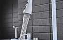100cm Modern White Double Waterfall Kitchen Sink