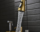 100cm Modern Gold Double Waterfall Kitchen Sink