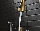 100cm Modern Gold Double Waterfall Kitchen Sink