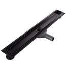 Matte Black Linear Shower Floor Drain