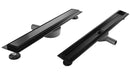Matte Black Linear Shower Floor Drain