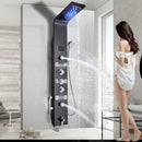 6-Mode Hydromassage Shower Panel with LED Lighting