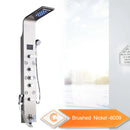 6-Mode Hydromassage Shower Panel with LED Lighting