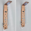 6-Mode Hydromassage Shower Panel with LED Lighting