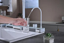 White Granite Multifunctional Kitchen Sink with Double Waterfall