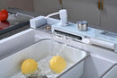 White Granite Multifunctional Kitchen Sink with Double Waterfall