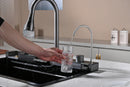Black Marble Multifunctional Kitchen Sink with Double Waterfall