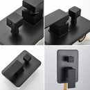 Black Built-in Shower System D44