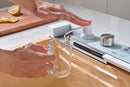 Natural Oak Effect Multifunctional Kitchen Sink with Double Waterfall