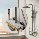 Modern Marble-Effect Smart Shower with LED Display D53