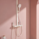 Modern Milky White Smart Shower with LED Display D60