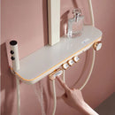 Modern Milky White Smart Shower with LED Display D60