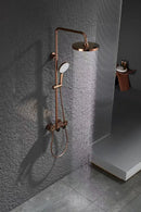 Rose Gold Smart Shower System with Thermostat and LED Display D43
