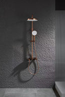 Rose Gold Smart Shower System with Thermostat and LED Display D43