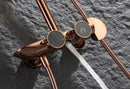Rose Gold Smart Shower System with Thermostat and LED Display D43