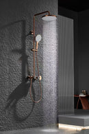 Rose Gold Smart Shower System with Thermostat and LED Display D43