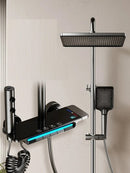 Modern 4-in-1 Smart Thermostatic Shower with Tempered Glass