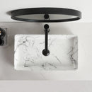 White Marble Effect Bathroom Basin