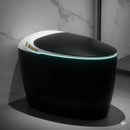 Egg-Shaped Black Smart Toilet with Bidet and Heated Seat