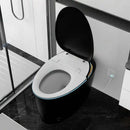 Egg-Shaped Black Smart Toilet with Bidet and Heated Seat