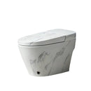 Multifunctional Smart Toilet in White Marble Finish